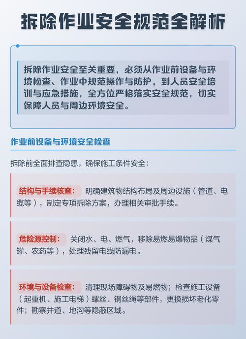 拆除作业安全规范全解析